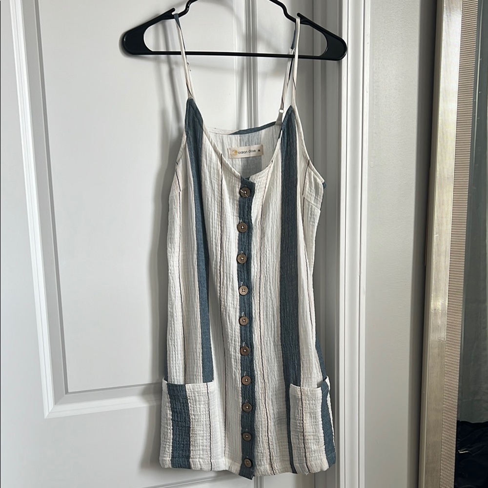 Striped Button-Down Dress